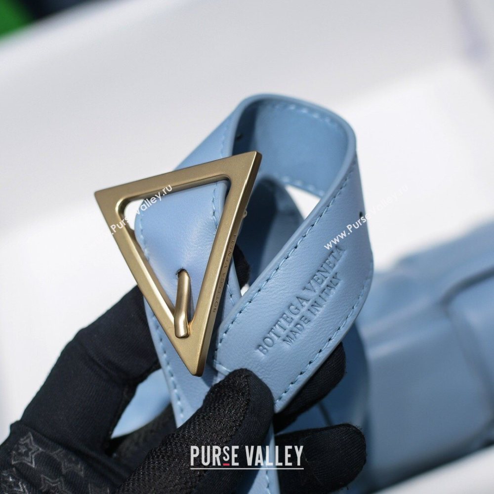 Bottega Veneta Nappa Padded Cassette Crossbody Bag Baby Blue (misu-20121801)