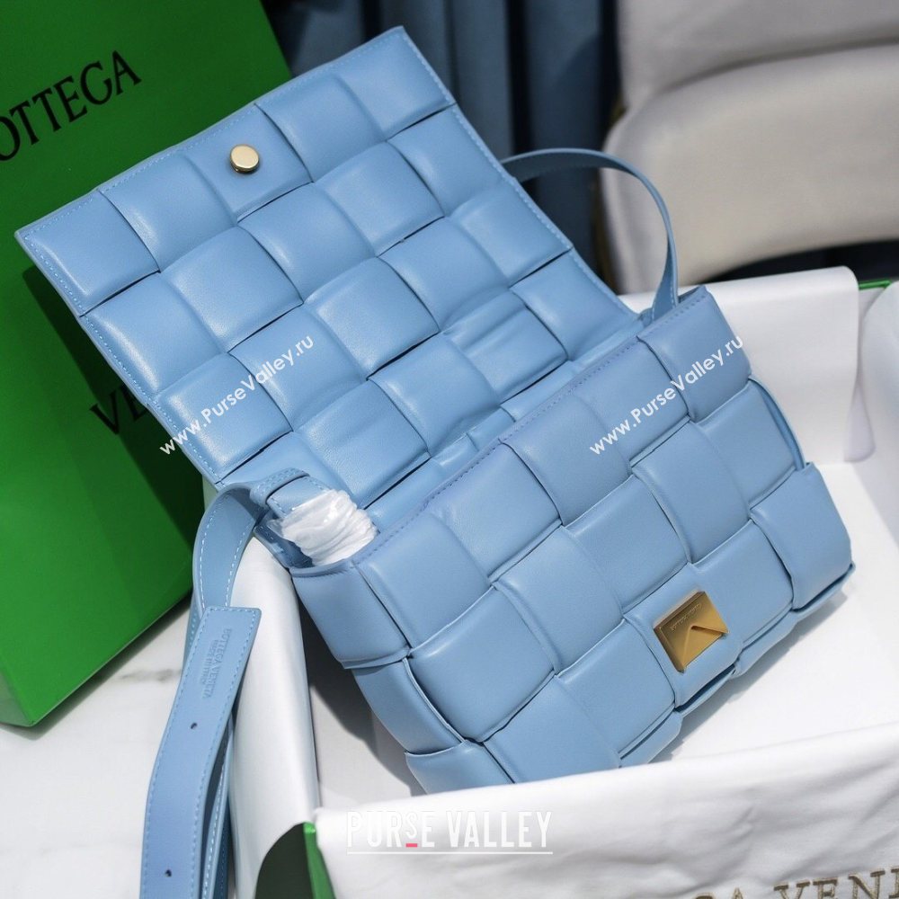 Bottega Veneta Nappa Padded Cassette Crossbody Bag Baby Blue (misu-20121801)