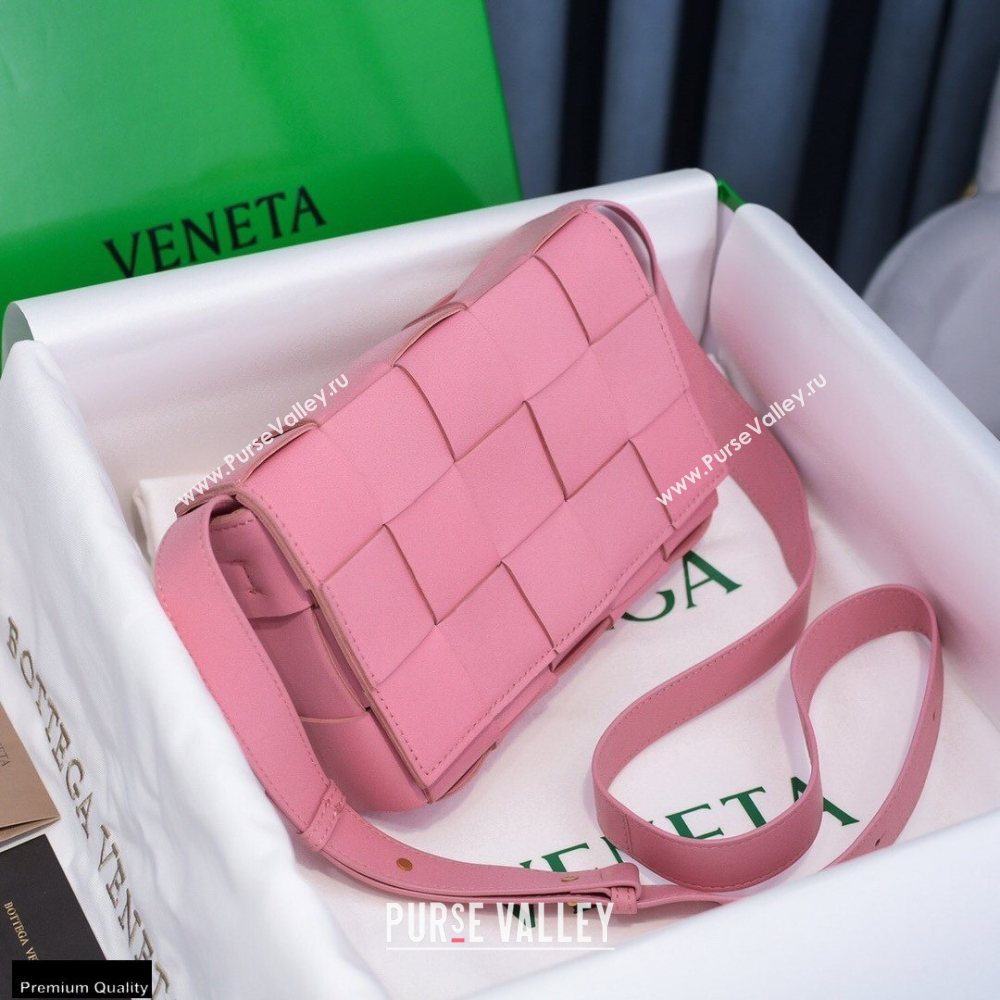 Bottega Veneta Nappa Cassette Crossbody Bag Pink (misu-20121855)