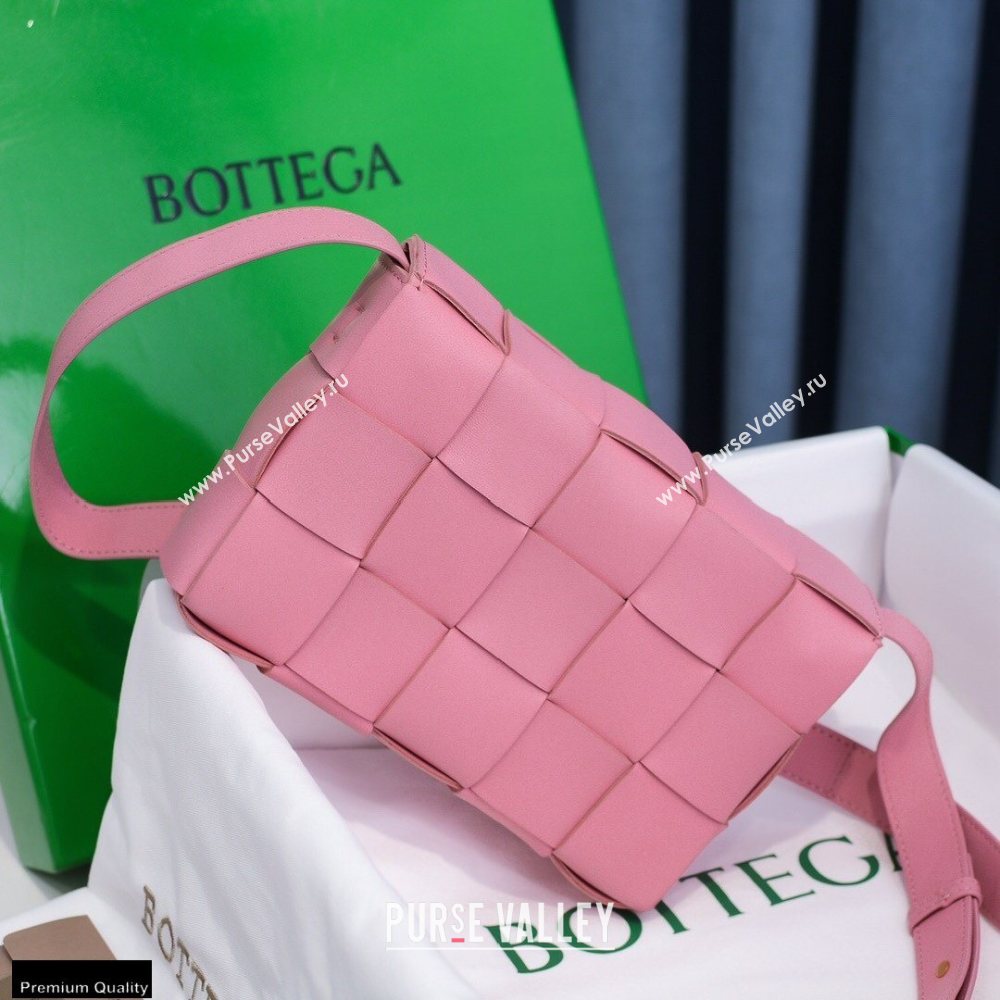 Bottega Veneta Nappa Cassette Crossbody Bag Pink (misu-20121855)