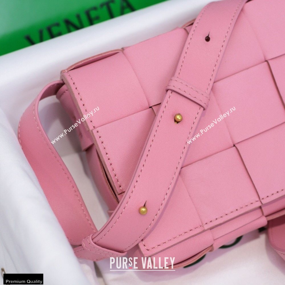Bottega Veneta Nappa Cassette Crossbody Bag Pink (misu-20121855)