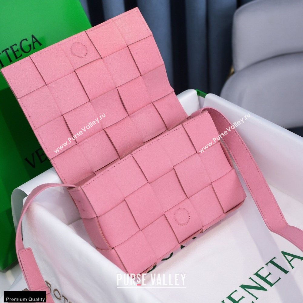 Bottega Veneta Nappa Cassette Crossbody Bag Pink (misu-20121855)