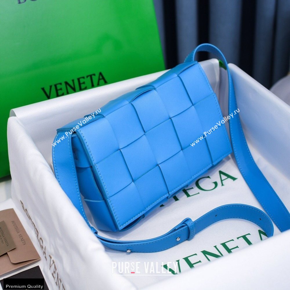 Bottega Veneta Nappa Cassette Crossbody Bag Bleu Blue (misu-20121854)