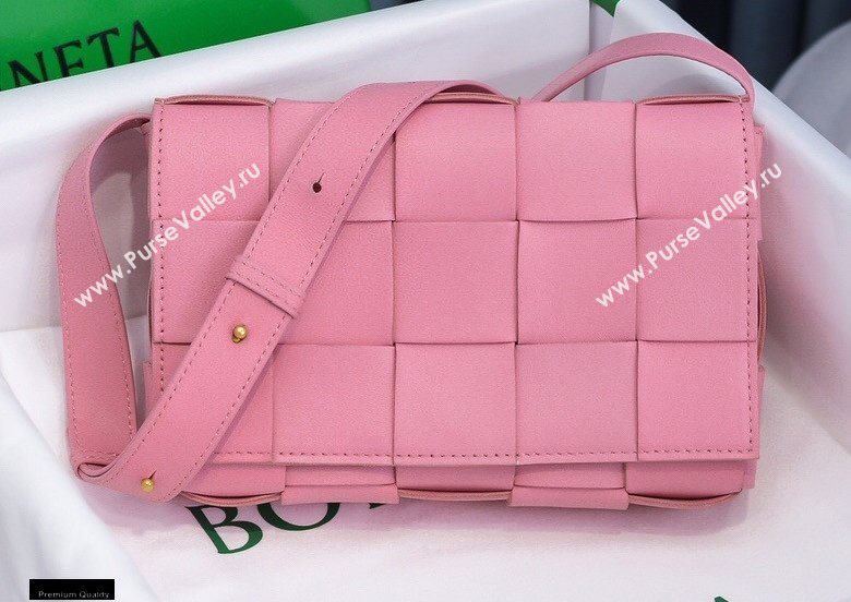 Bottega Veneta Nappa Cassette Crossbody Bag Pink (misu-20121855)