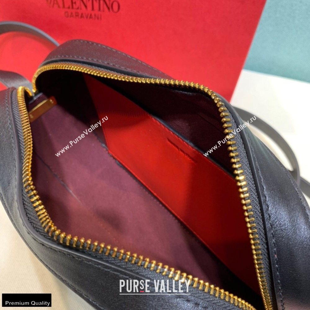 Valentino VLogo Walk Calfskin Crossbody Bag Black 2020 (xinyidai-20122101)