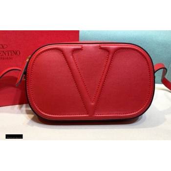 Valentino VLogo Walk Calfskin Crossbody Bag Red 2020 (xinyidai-20122105)