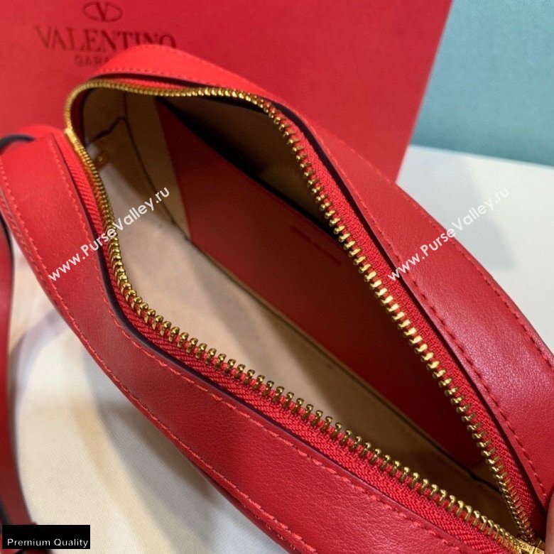 Valentino VLogo Walk Calfskin Crossbody Bag Red 2020 (xinyidai-20122105)