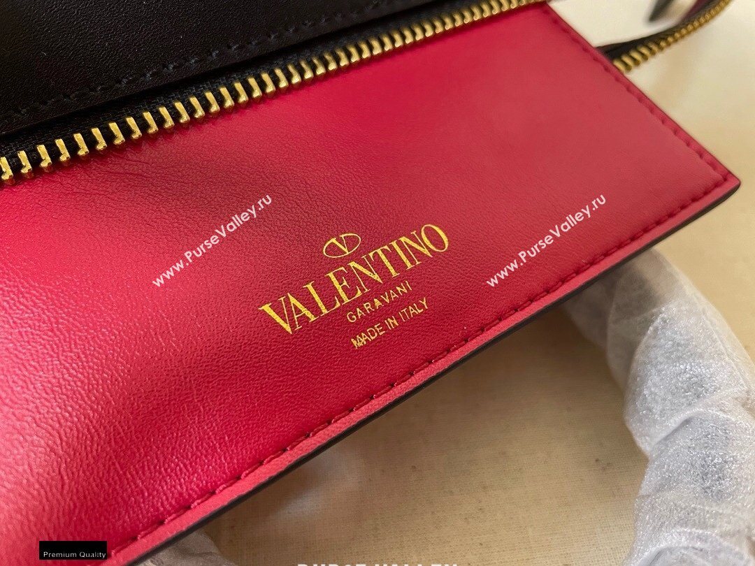 Valentino Small VLogo Walk Calfskin Tote Bag Black 2020 (jindong-20122106)