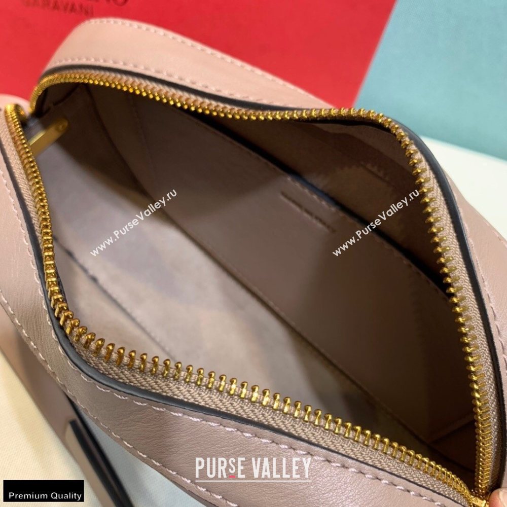 Valentino VLogo Walk Calfskin Crossbody Bag Nude 2020 (xinyidai-20122104)