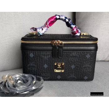 MCM Visetos Rockstar Vanity Case Bag Black (xiaodai-20122316)