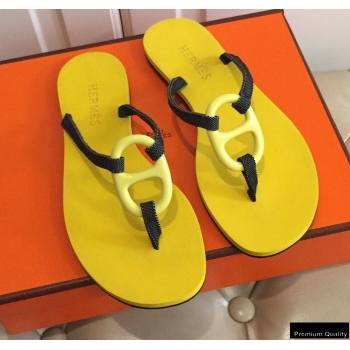 Hermes Kala Nera Chaine Dancre Flip Flops Thongs Sandals 14 (modeng-20122426)