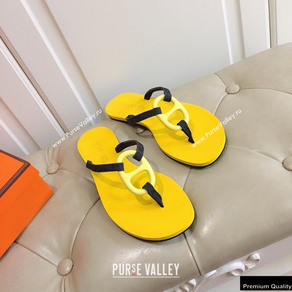 Hermes Kala Nera Chaine Dancre Flip Flops Thongs Sandals 14 (modeng-20122426)