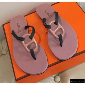 Hermes Kala Nera Chaine Dancre Flip Flops Thongs Sandals 10 (modeng-20122422)