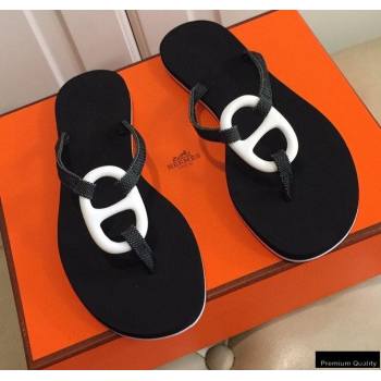 Hermes Kala Nera Chaine Dancre Flip Flops Thongs Sandals 05 (modeng-20122417)