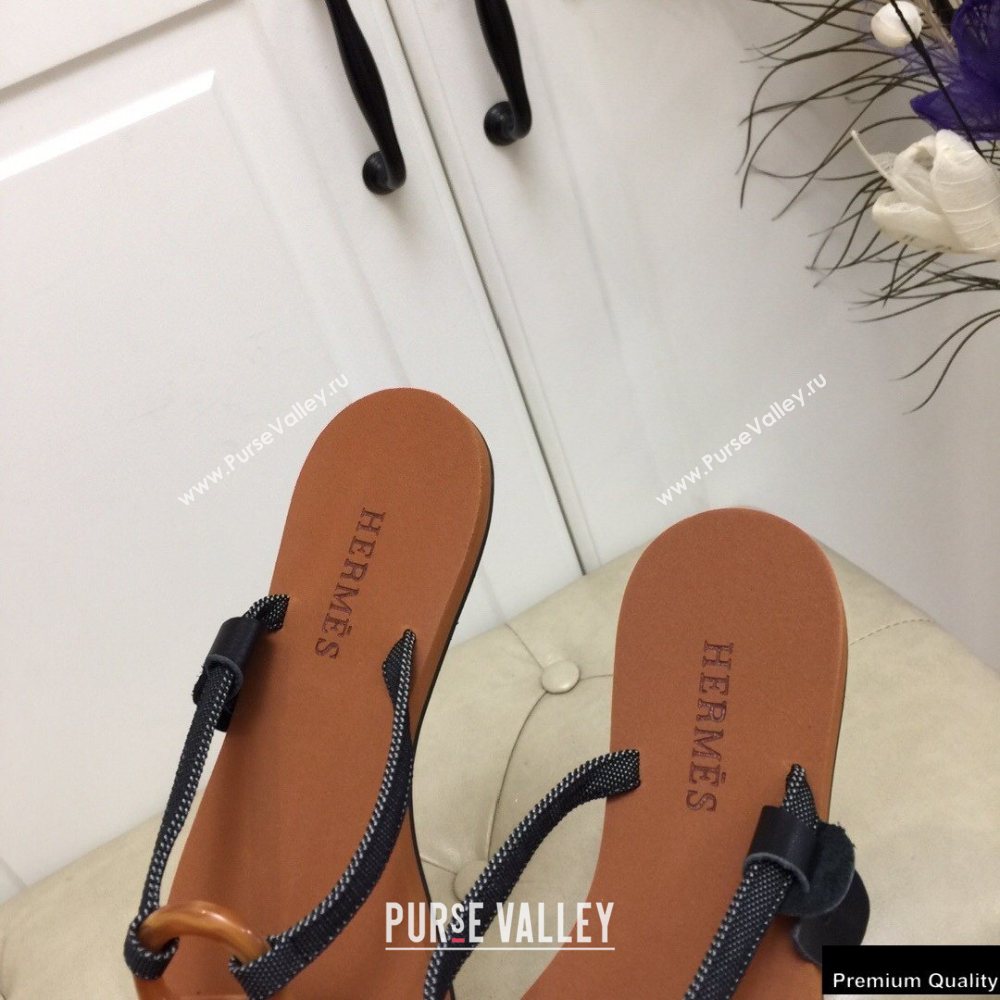 Hermes Kala Nera Chaine Dancre Flip Flops Thongs Sandals 03 (modeng-20122415)