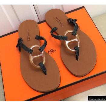 Hermes Kala Nera Chaine Dancre Flip Flops Thongs Sandals 03 (modeng-20122415)