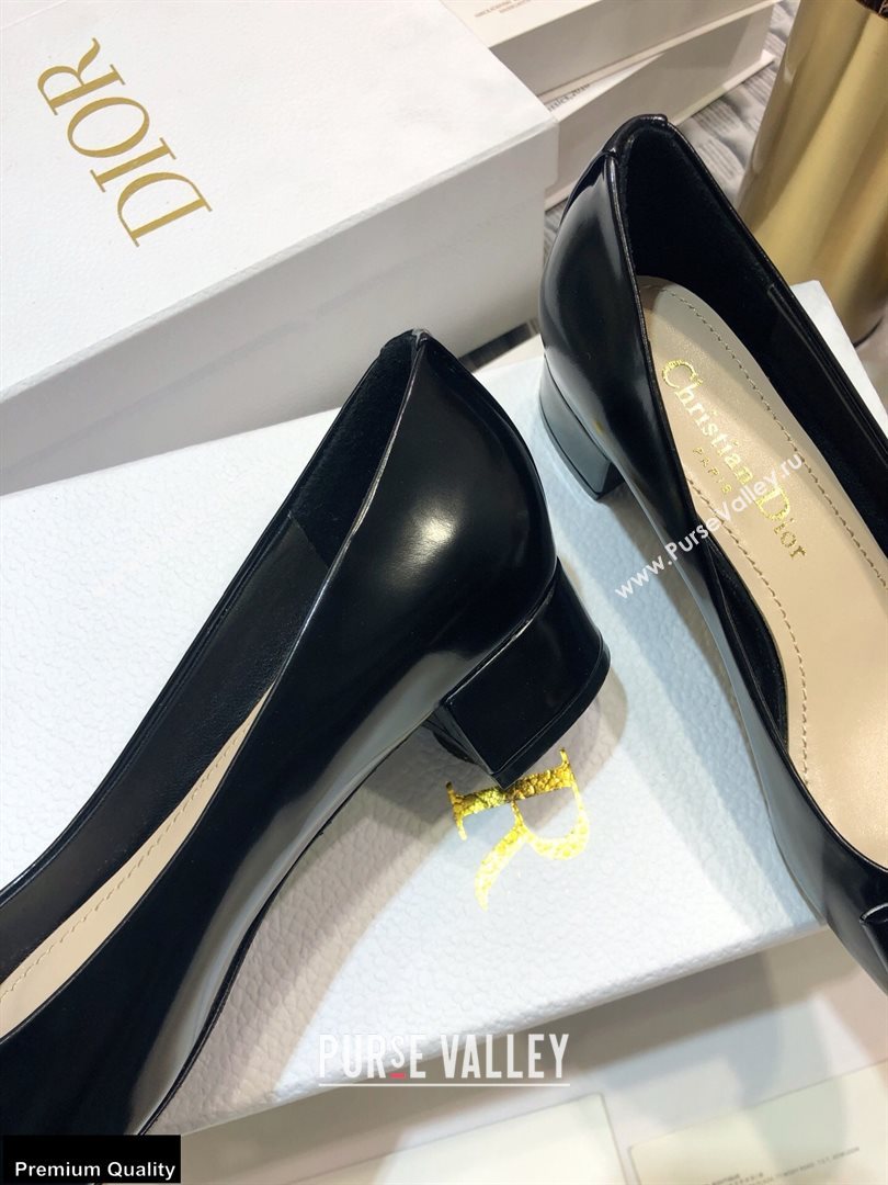 Dior Heel 3.5cm 30 Montaigne Pumps Calfskin Black 2021 (jincheng-20122312)