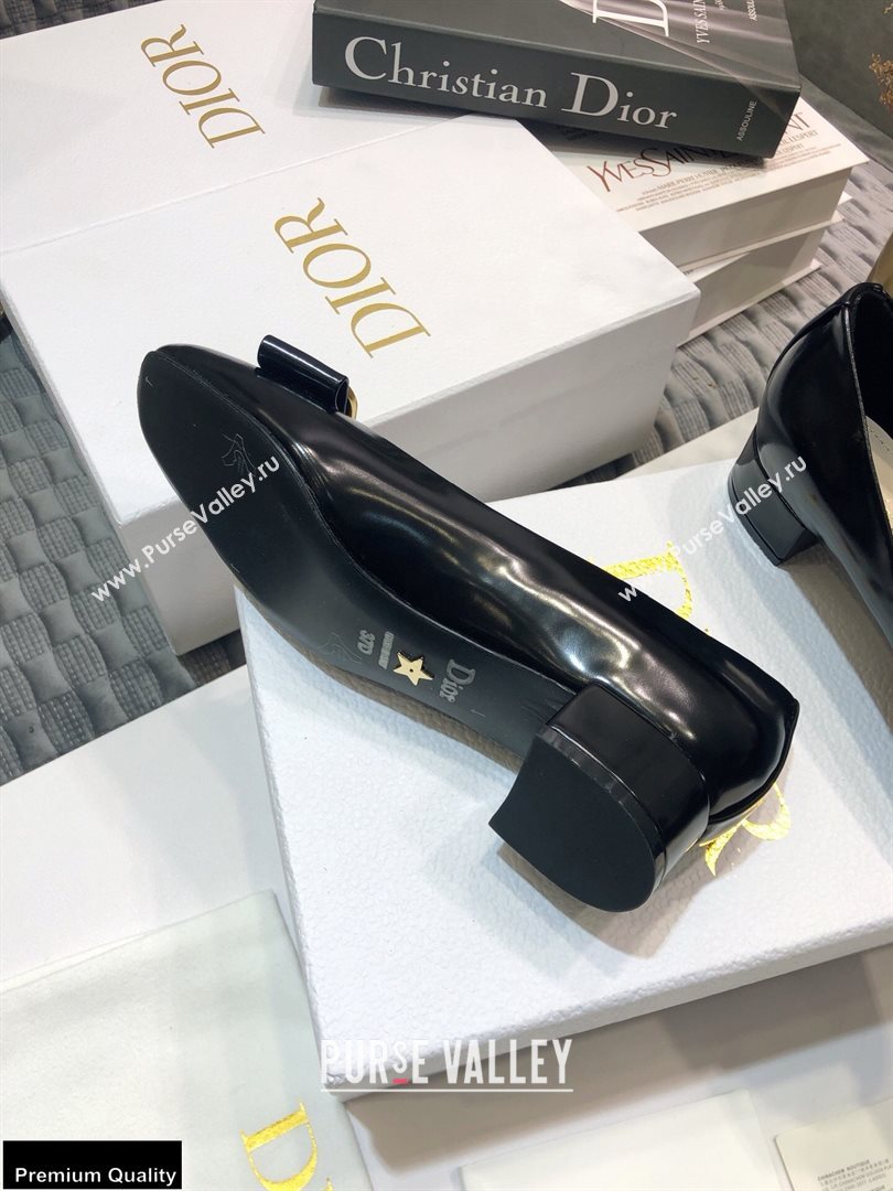Dior Heel 3.5cm 30 Montaigne Pumps Calfskin Black 2021 (jincheng-20122312)