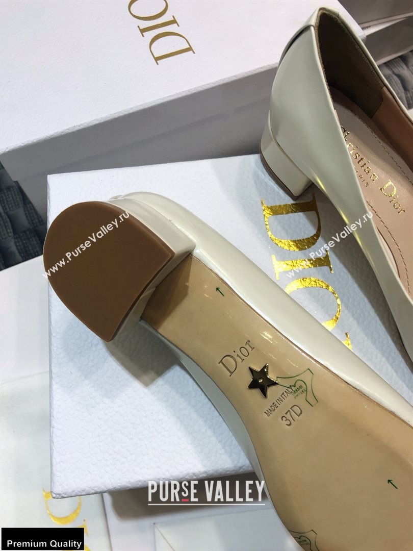Dior Heel 3.5cm 30 Montaigne Pumps Calfskin White 2021 (jincheng-20122313)