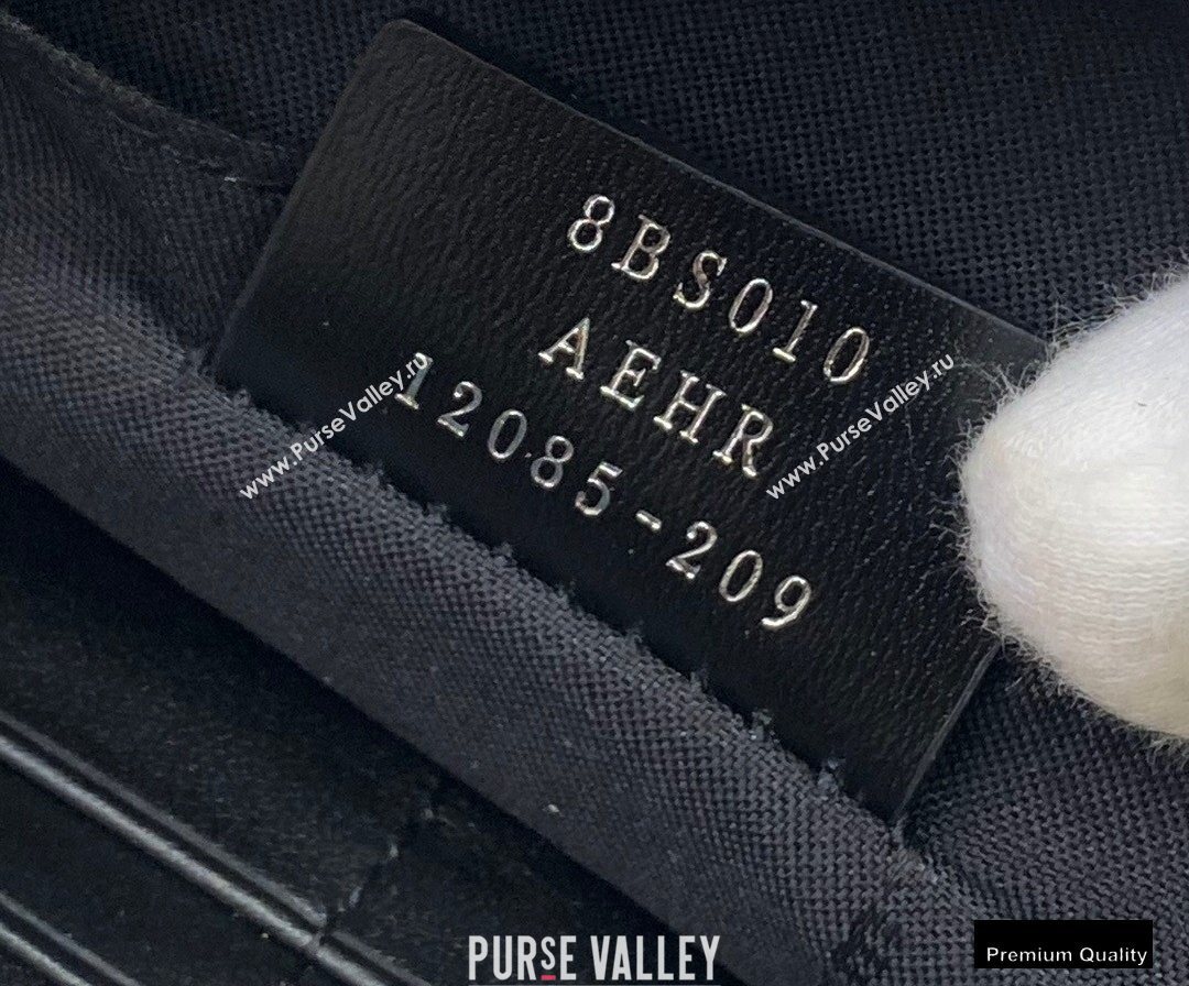 Fendi Leather Flat Pouch Clutch Bag Black 2021 (chaoliu-20122606)