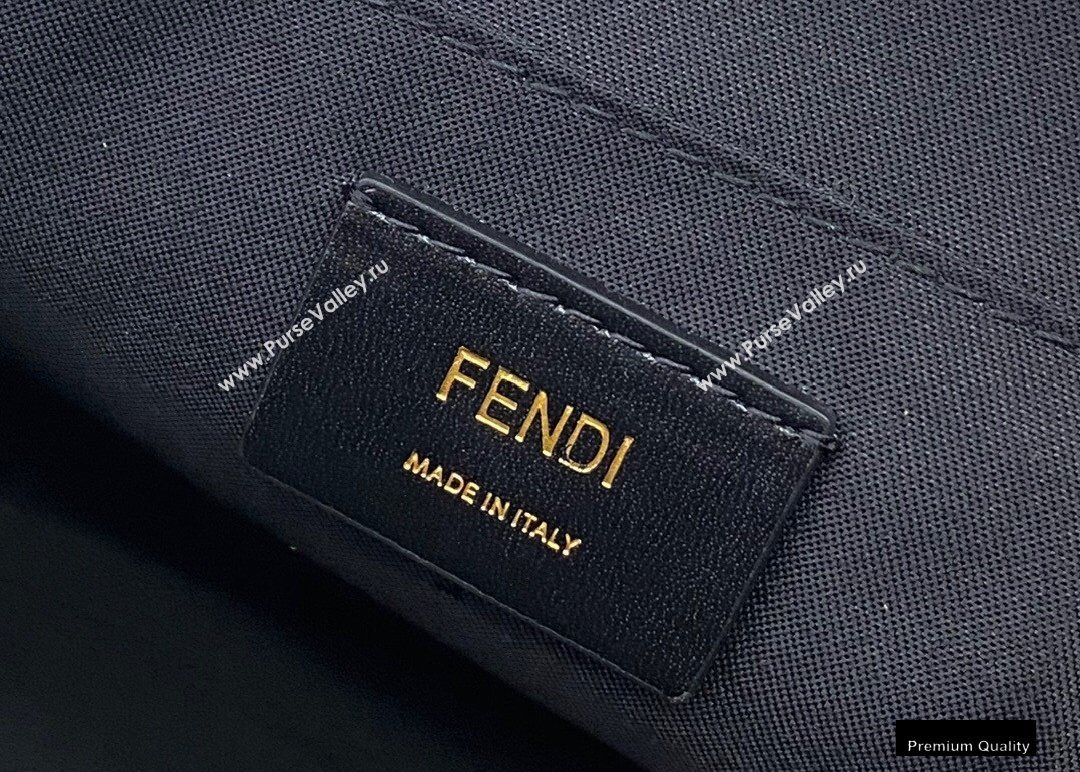 Fendi Leather Flat Pouch Clutch Bag Yellow 2021 (chaoliu-20122605)