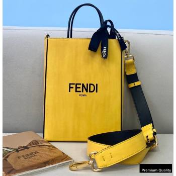 Fendi Leather Pack Small Shopping Bag Yellow 2020 (chaoliu-20120834)