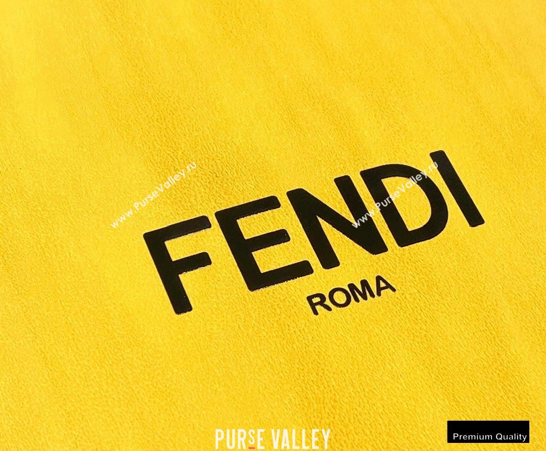 Fendi Leather Pack Small Shopping Bag Yellow 2020 (chaoliu-20120834)