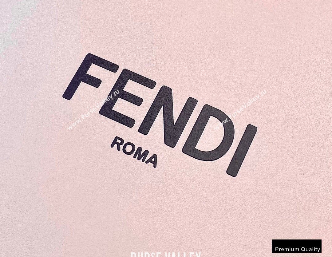 Fendi Leather Pack Medium Shopping Bag Pale Pink 2021 (chaoliu-20122602)