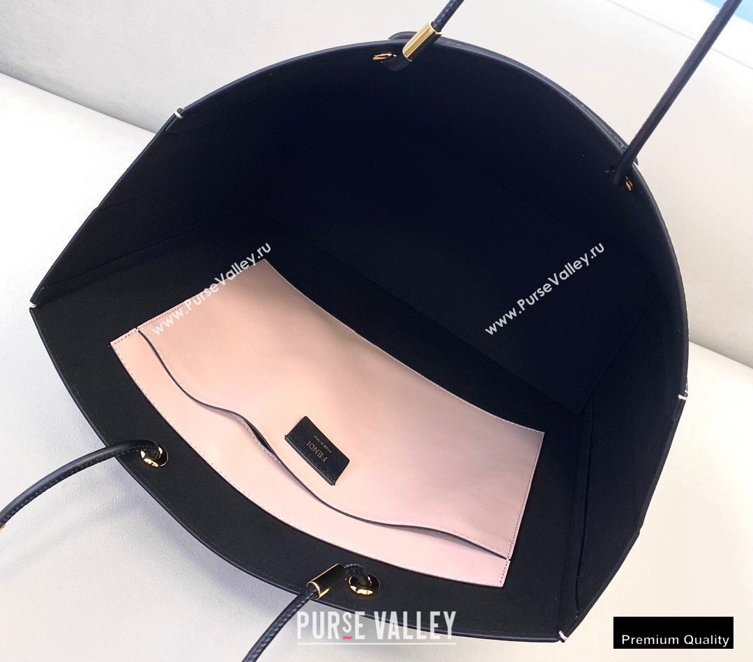 Fendi Leather Pack Medium Shopping Bag Pale Pink 2021 (chaoliu-20122602)