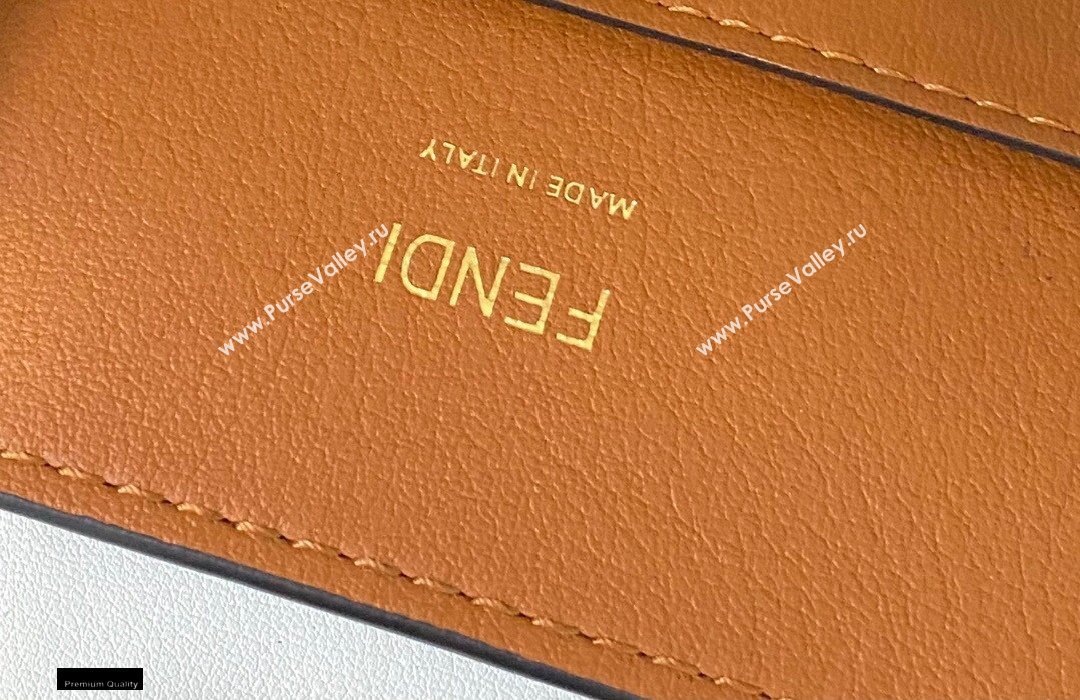 Fendi Leather Medium Peekaboo X-Tote Shopper Bag Brown 2020 (chaoliu-20122622)