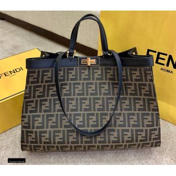 Fendi Medium Peekaboo X-Tote Shopper Bag FF Fabric 2020 (boxini-20122619)