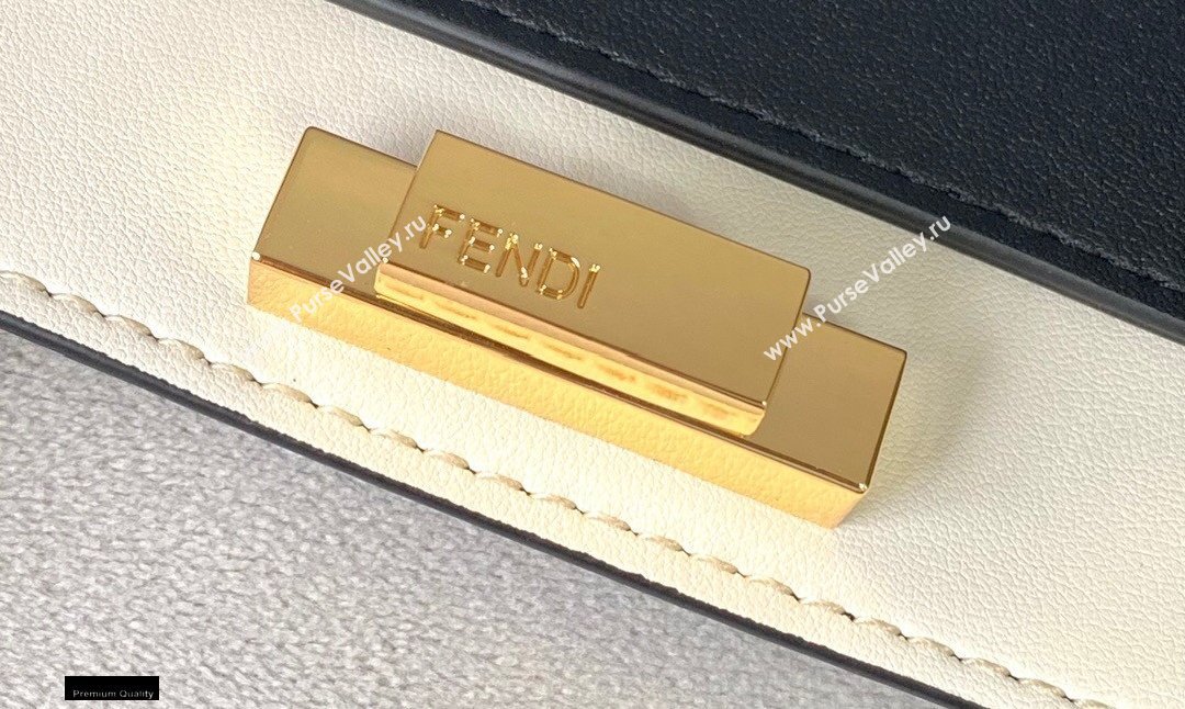 Fendi Leather Medium Peekaboo X-Tote Shopper Bag Black 2020 (chaoliu-20122621)