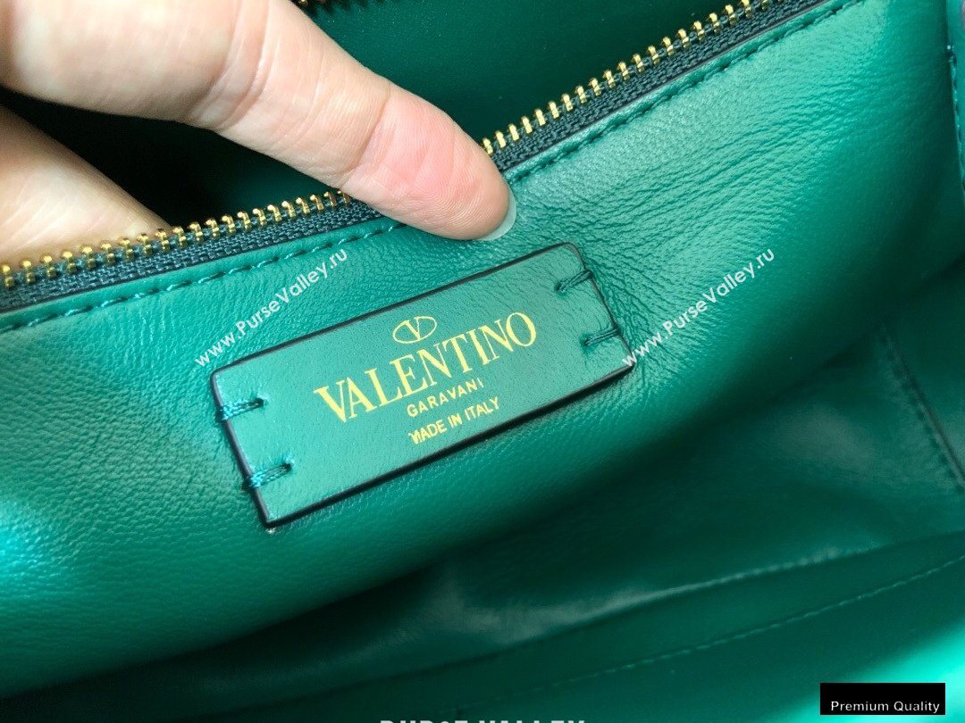 Valentino Large Roman Stud Nappa Chain Bag Green 2021 (jindong-20122804)