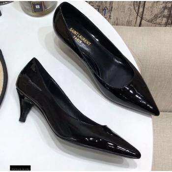 Saint Laurent Heel 5.5cm Anais Pumps Patent Black (modeng-20122946)