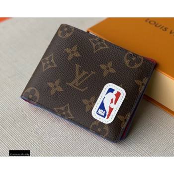 Louis Vuitton Monogram Canvas LVxNBA Multiple Wallet M80105 Brown (kiki-20123142)