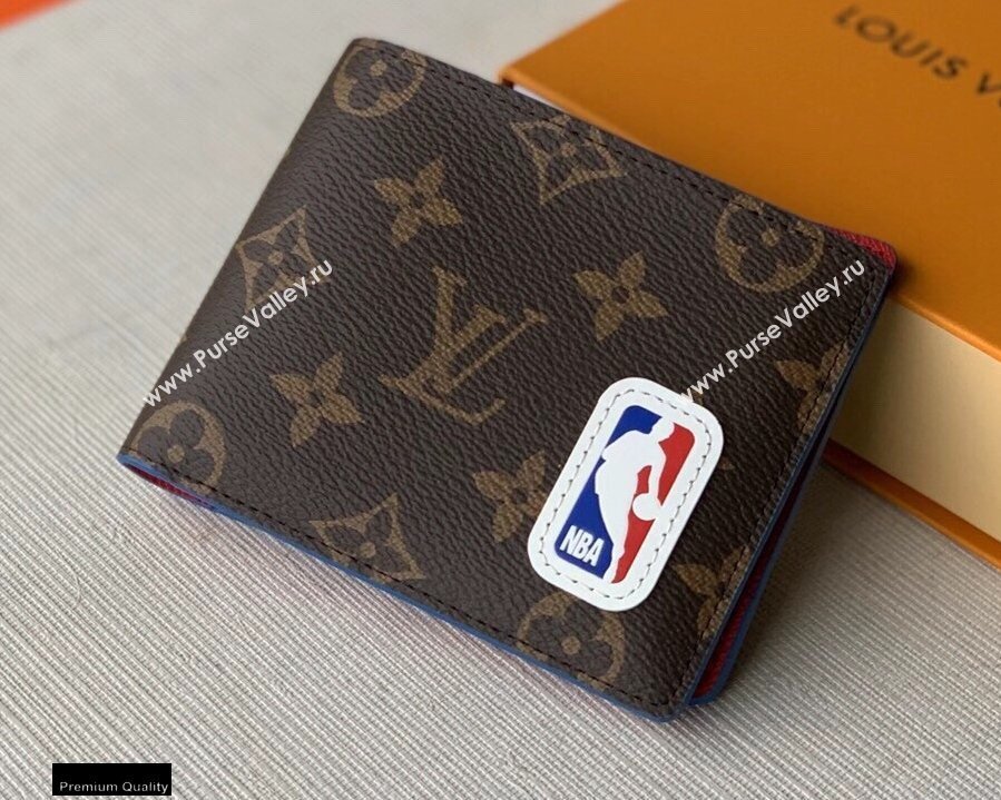 Louis Vuitton Monogram Canvas LVxNBA Multiple Wallet M80105 Brown (kiki-20123142)