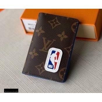Louis Vuitton Monogram Canvas LVxNBA Pocket Organizer Wallet M80104 Brown (kiki-20123144)