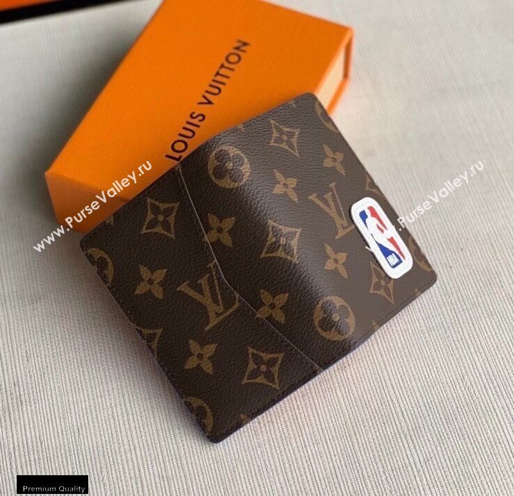 Louis Vuitton Monogram Canvas LVxNBA Pocket Organizer Wallet M80104 Brown (kiki-20123144)