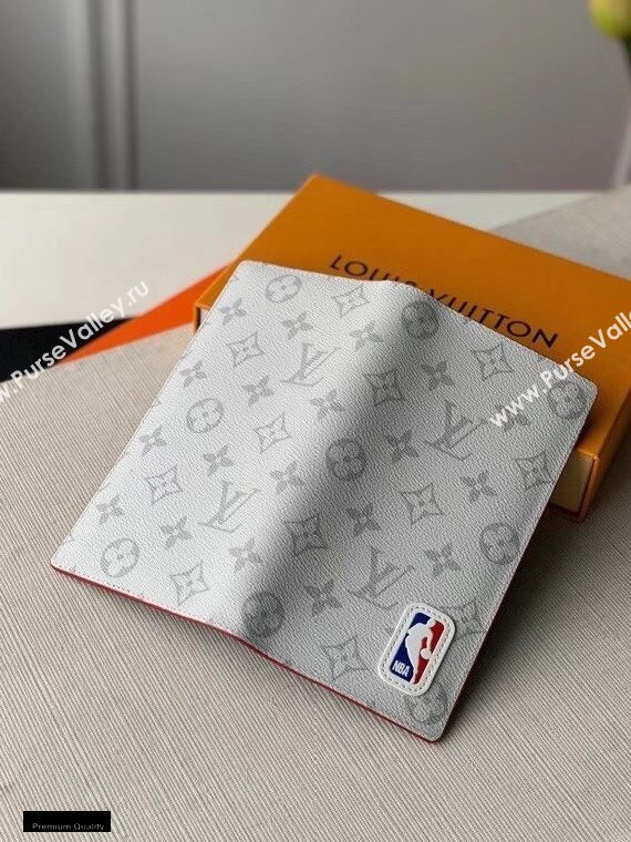 Louis Vuitton Monogram Canvas LVxNBA Brazza Wallet M80106 White (kiki-20123141)