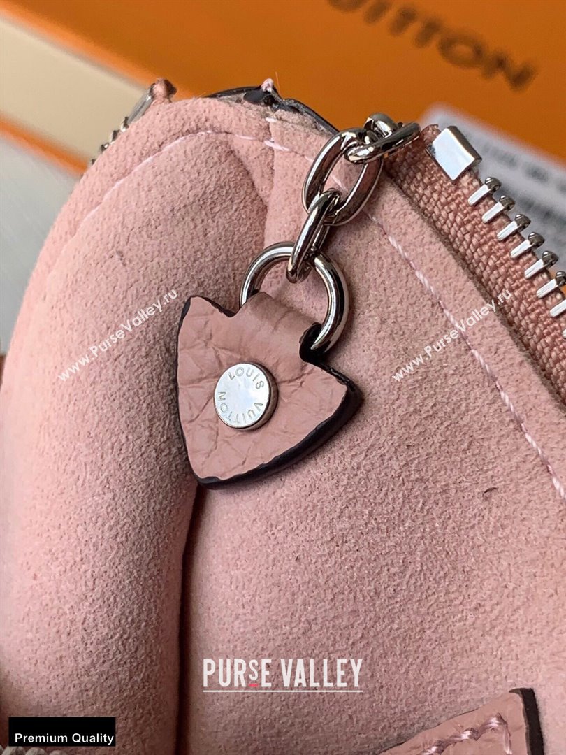Louis Vuitton Mahina Leather Key Pouch M69508 Magnolia Pink (kiki-20123147)