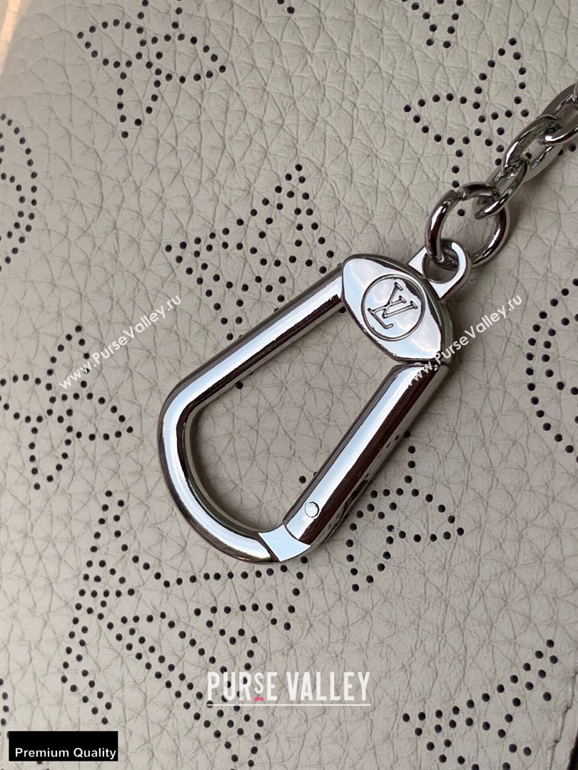 Louis Vuitton Mahina Leather Key Pouch Creme Beige (kiki-20123148)