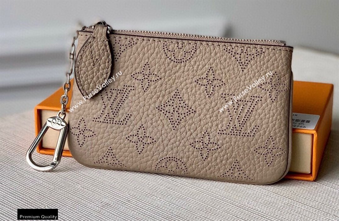 Louis Vuitton Mahina Leather Key Pouch Galet (kiki-20123149)