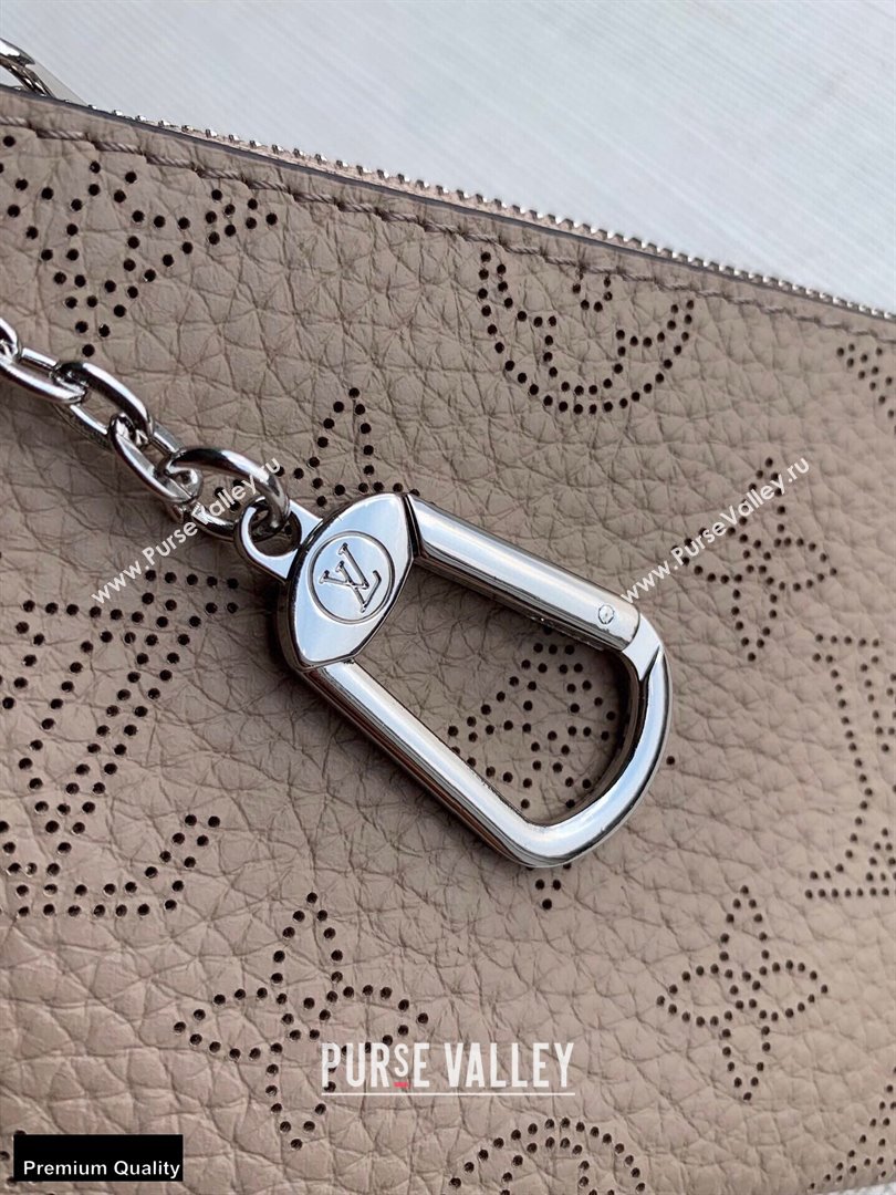 Louis Vuitton Mahina Leather Key Pouch Galet (kiki-20123149)