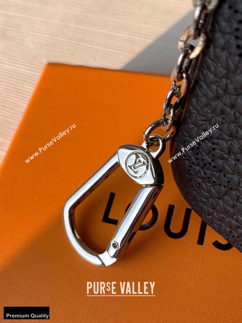 Louis Vuitton Mahina Leather Key Pouch M69532 Black (kiki-20123150)