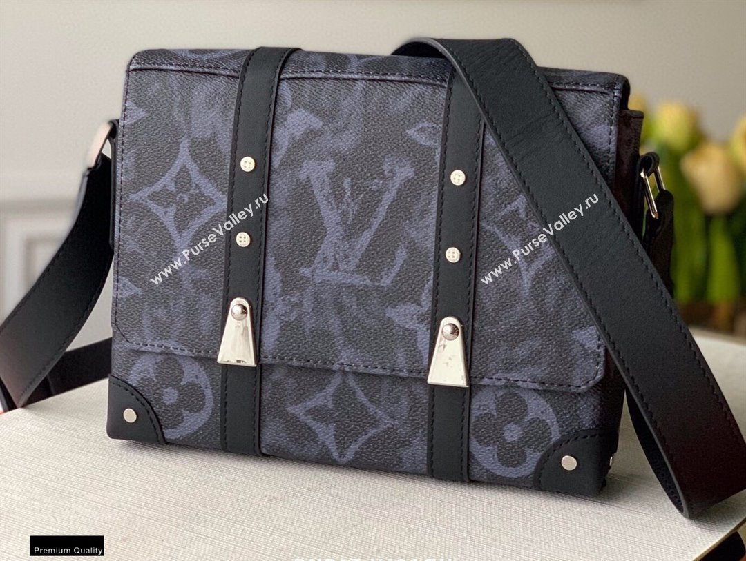 Louis Vuitton Monogram Pastel Noir Canvas Trunk Messenger Bag M57271 2021 (kiki-20123123)