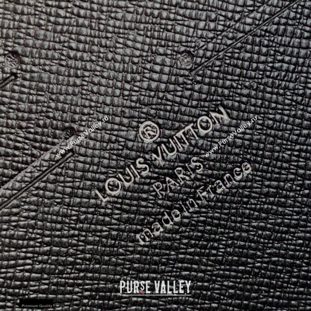 Louis Vuitton Damier Graphite 3D Canvas Pochette Voyage MM Bag N60444 Gray 2021 (kiki-20123129)