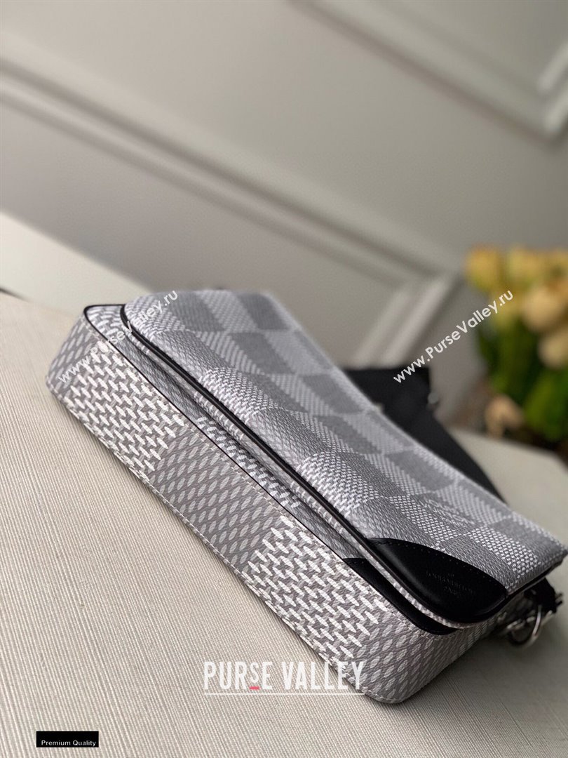 Louis Vuitton Damier Graphite 3D Canvas Trio Messenger Bag N50027 2021 (kiki-20123131)