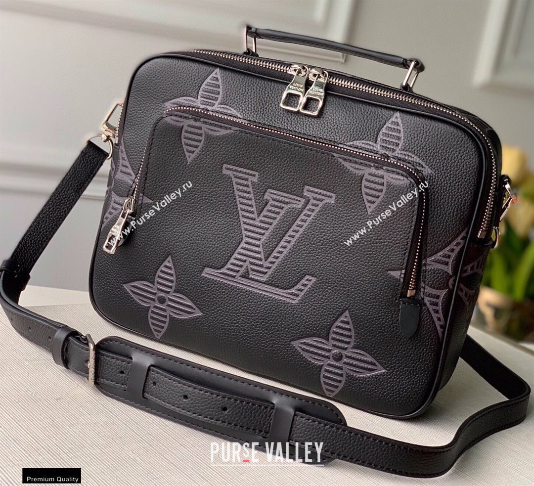 Louis Vuitton Taurillon Shadow Leather Flight Case Bag M57287 2021 (kiki-20123112)