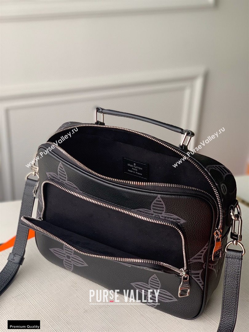 Louis Vuitton Taurillon Shadow Leather Flight Case Bag M57287 2021 (kiki-20123112)