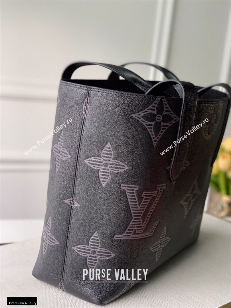 Louis Vuitton Taurillon Shadow Leather Cabas Voyage Bag M57290 2021 (kiki-20123110)
